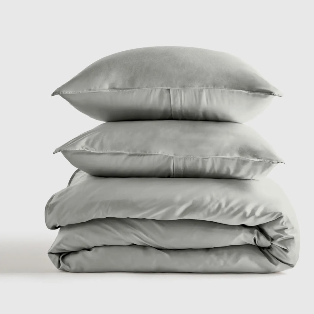 NWOT Quince Bamboo Duvet Cover King (Eucalyptus)